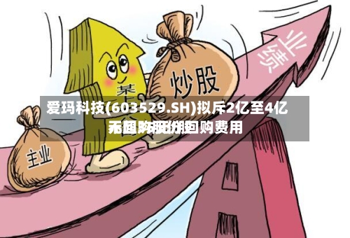 爱玛科技(603529.SH)拟斥2亿至4亿元回购股份 回购费用
不超35元/股
